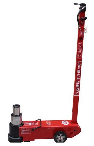 Heavy Duty Two Stages 80 Ton Air Hydraulic Floor Jack - Click Image to Close